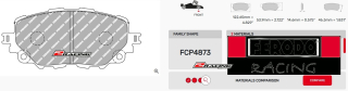 Závodní destičky DS2500 Ferodo racing FCP4873H