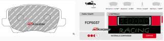 Závodní destičky DS2500 Ferodo racing FCP5037H