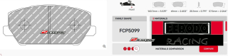 Závodní destičky DS3.12 Ferodo racing FCP5099GB