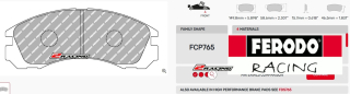Závodní destičky DS1.11 Ferodo racing FCP765W