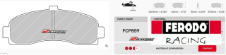 Závodní destičky DS3000 Ferodo racing FCP859R