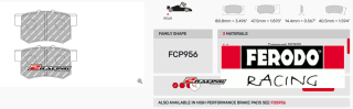 Závodní destičky DS1.11 Ferodo racing FCP956W