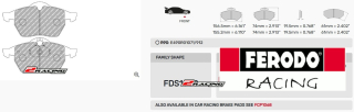 Sportovní destičky DS Performance Ferodo FDS1068