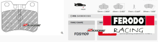 Sportovní destičky DS Performance Ferodo FDS1109