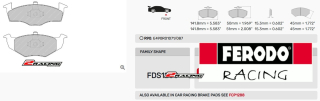 Sportovní destičky DS Performance Ferodo FDS1288