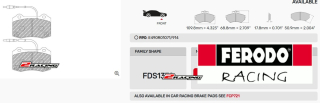 Sportovní destičky DS Performance Ferodo FDS1379