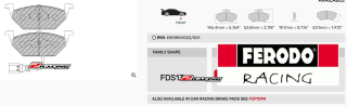 Sportovní destičky DS Performance Ferodo FDS1398