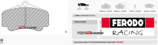 Sportovní destičky DS Performance Ferodo FDS1438