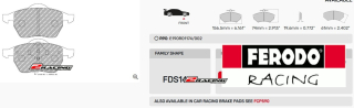 Sportovní destičky DS Performance Ferodo FDS1463