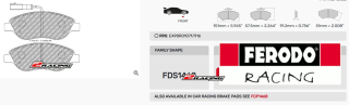 Sportovní destičky DS Performance Ferodo FDS1468