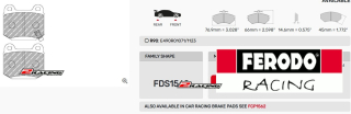 Sportovní destičky DS Performance Ferodo FDS1562