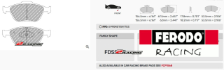 Ford Fiesta ST150 sportovní destičky DS Performance Ferodo FDS1568