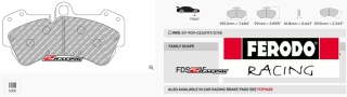 Sportovní destičky DS Performance Ferodo FDS1625