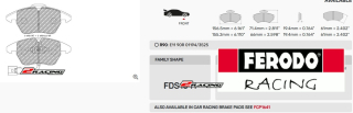 Sportovní destičky DS Performance Ferodo FDS1641