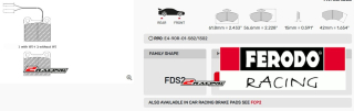 Sportovní destičky DS Performance Ferodo FDS2