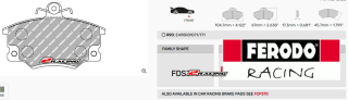 Sportovní destičky DS Performance Ferodo FDS370
