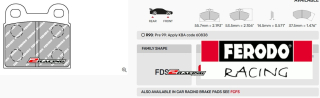 Sportovní destičky DS Performance Ferodo FDS3