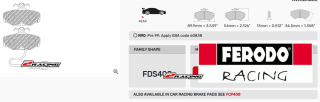 Sportovní destičky DS Performance Ferodo FDS408