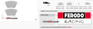 Sportovní destičky DS Performance Ferodo FDS4223
