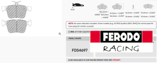 Sportovní destičky DS Performance Ferodo FDS4697