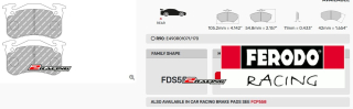 Sportovní destičky DS Performance Ferodo FDS558