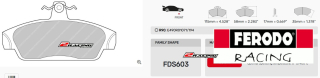 Sportovní destičky DS Performance Ferodo FDS603