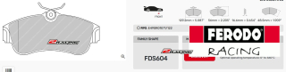Sportovní destičky DS Performance Ferodo FDS604