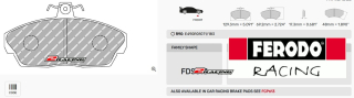 Sportovní destičky DS Performance Ferodo FDS613