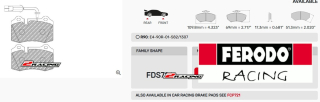 Sportovní destičky DS Performance Ferodo FDS721