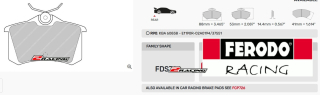 Sportovní destičky DS Performance Ferodo FDS726