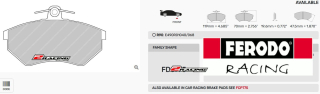 Sportovní destičky DS Performance Ferodo FDS775