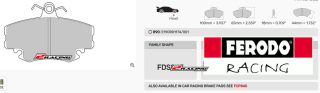 Sportovní destičky DS Performance Ferodo FDS845