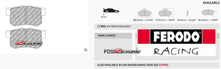 Sportovní destičky DS Performance Ferodo FDS956