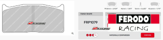 Závodní destičky DS3000 Ferodo racing FRP1079R