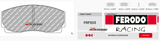 Závodní destičky DS3.12 Ferodo racing FRP203G
