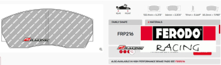 Závodní destičky DS1.11 Ferodo racing FRP216W