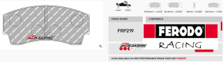 Závodní destičky DS2500 Ferodo racing FRP219H