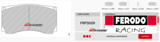 Závodní destičky DS2500 Ferodo racing FRP3009H