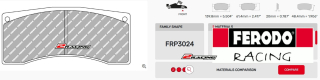 Závodní destičky DS3000 Ferodo racing FRP3024R