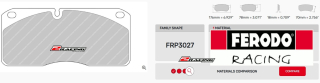 Závodní destičky DS2500 Ferodo racing FRP3027H