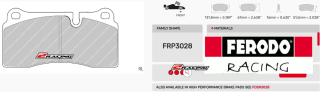 Závodní destičky DS2500 Ferodo racing FRP3028H