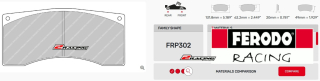 Závodní destičky DS1.11 Ferodo racing FRP302W