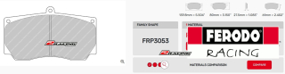 Závodní destičky DS3000 Ferodo racing FRP3053R