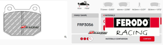 Závodní destičky FER4003 Ferodo racing FRP3056C