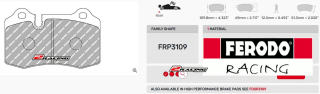 Závodní destičky DS2500 Ferodo racing FRP3109H
