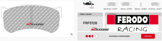 Závodní destičky DS3.12 Ferodo racing FRP3128GB