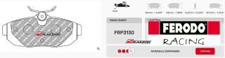 Závodní destičky DS2500 Ferodo racing FRP3130H