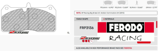 Závodní destičky DS2500 Ferodo racing FRP3136H