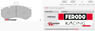 Závodní destičky DS2500 Ferodo racing FRP3141H