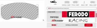 Závodní destičky DS3.12 Ferodo racing FRP3150GB